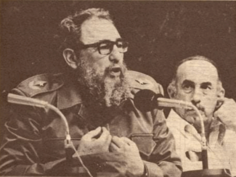 En la foto, Fidel Castro