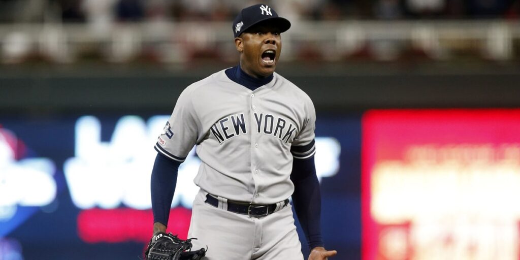 Chapman condiciona un hipotético regreso con Yankees 2 En la foto, Aroldis Chapman
