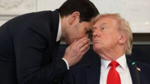 En la foto, Trump y Marco Rubio