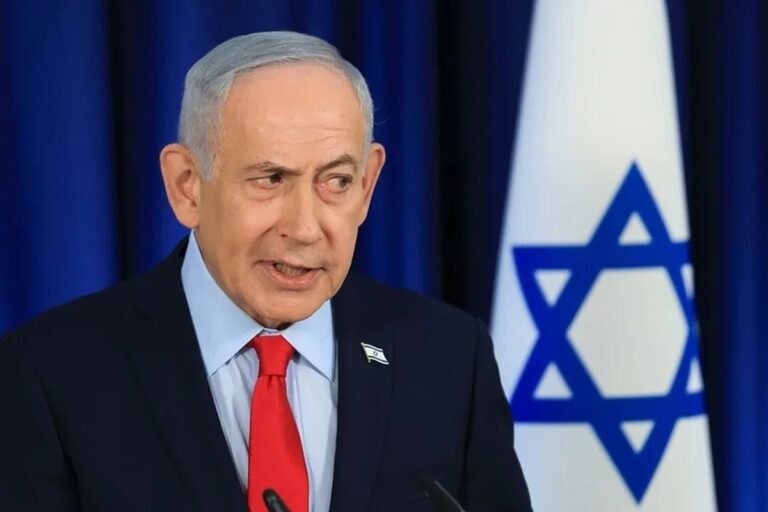 En la foto, el primer ministro israelí, Benjamin Netanyahu