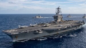 En la foto, el USS Nimitz