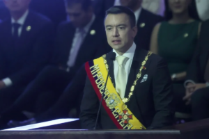 En la foto, Daniel Noboa
