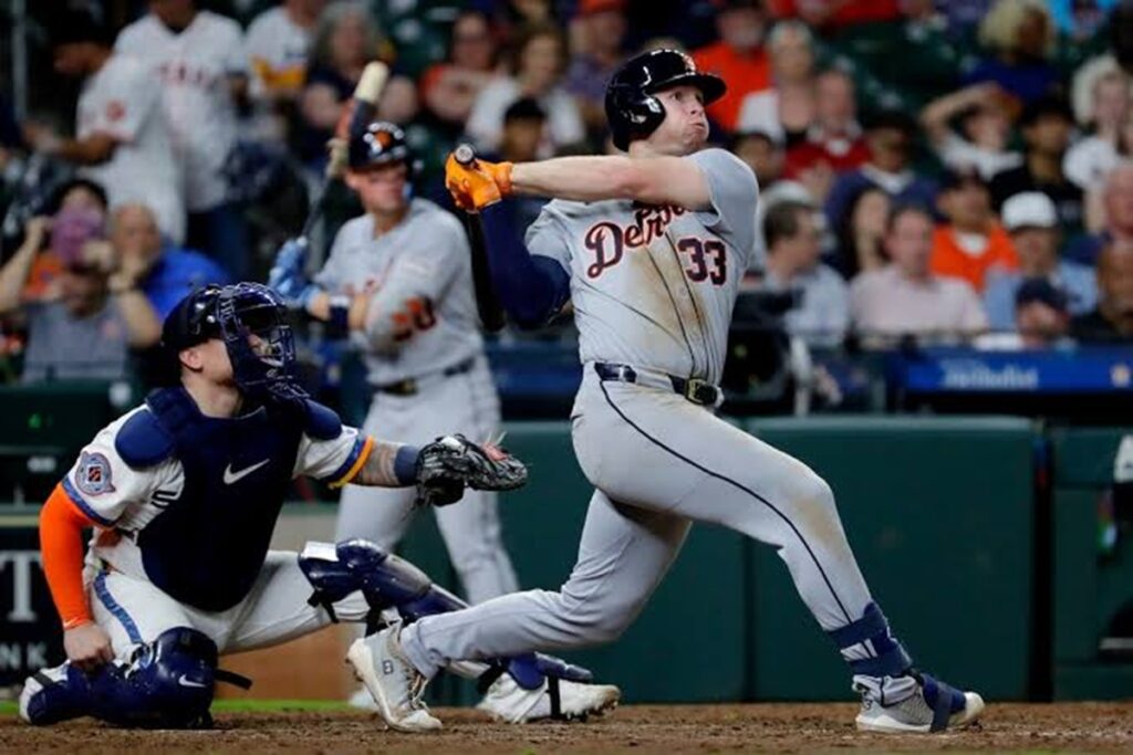 Colt Keith conecta tres jonrones y produce seis carreras en triunfo de Tigers ante Astros 7 En la foto, Colt Keith