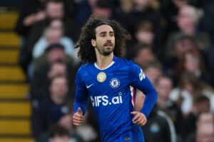 En la foto, Marc Cucurella