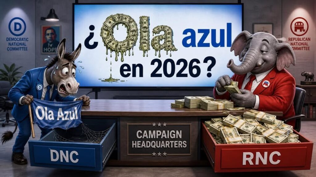 En la foto, una imagen de IA de cómo están los fondos de ambos partidos