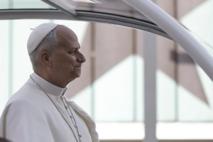 En la foto, el Papa León XIV en Madrid