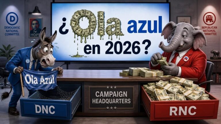 En la foto, una imagen de IA de cómo están los fondos de ambos partidos