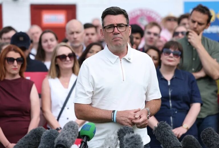 El exalcalde de Manchester, Andy Burnham, en un acto el pasado 19 de junio