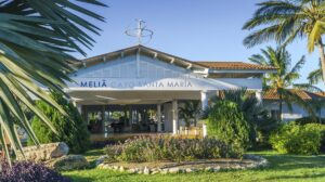 En la foto, la entrada del Hotel Meliá Cayo Santa María