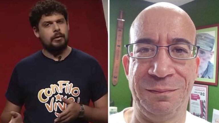 La guerra ideológica en las redes 1 En la foto, dos voceros del régimen en los medios y las redes