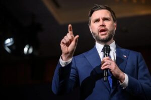 En la foto, El vicepresidente de Estados Unidos, JD Vance, en Bürgenstock (Suiza)