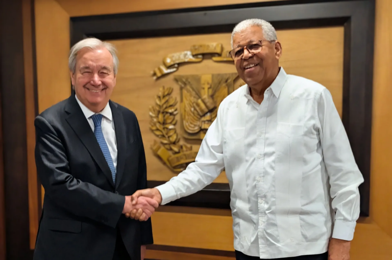 En la foto, António Guterres y Luis Abinader