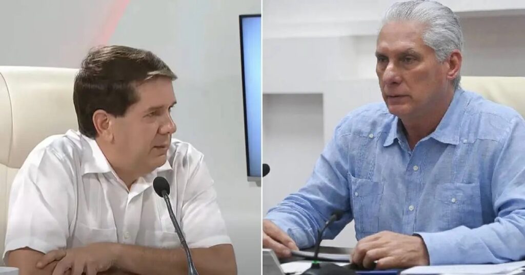 En la foto, Legañoa y Díaz-Canel