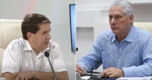 En la foto, Legañoa y Díaz-Canel