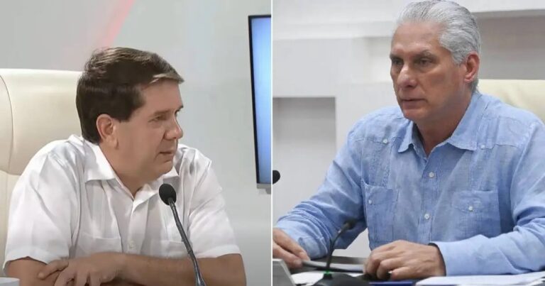 En la foto, Legañoa y Díaz-Canel