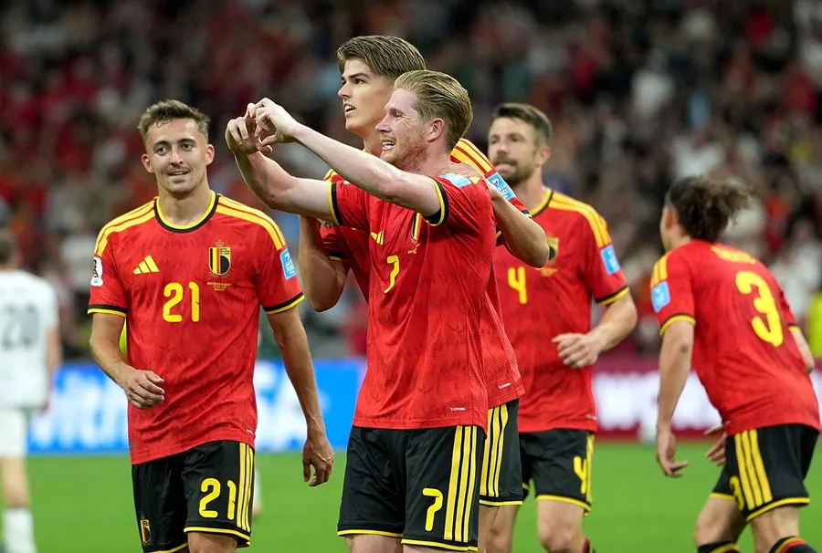 En la foto, Bélgica celebra el triunfo