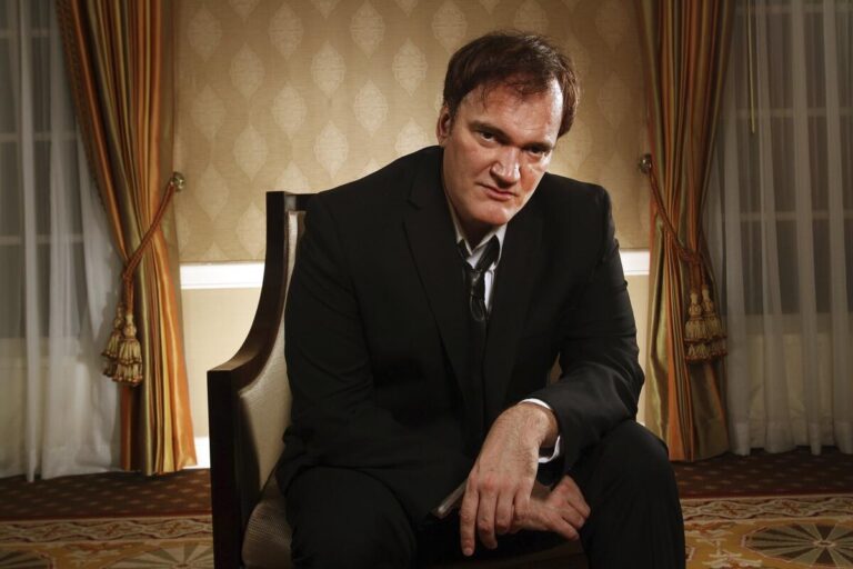En la foto, Quentin Tarantino