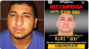 En la foto, Combo de dos fotografías difundido en la cuenta en X @JohnReimberg del ministro de Interior de Ecuador, John Reimberg, de Ronald Javier Macías Villamar, hermano del narcotraficante José Adolfo Macías Villamar (Fito), máximo líder de Los Choneros