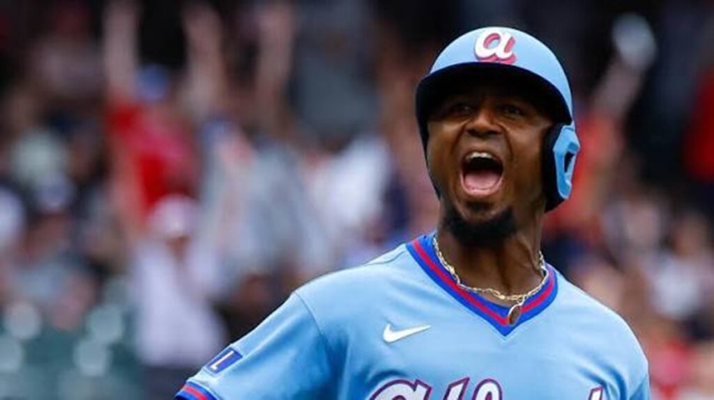 En la foto, Ozzie Albies