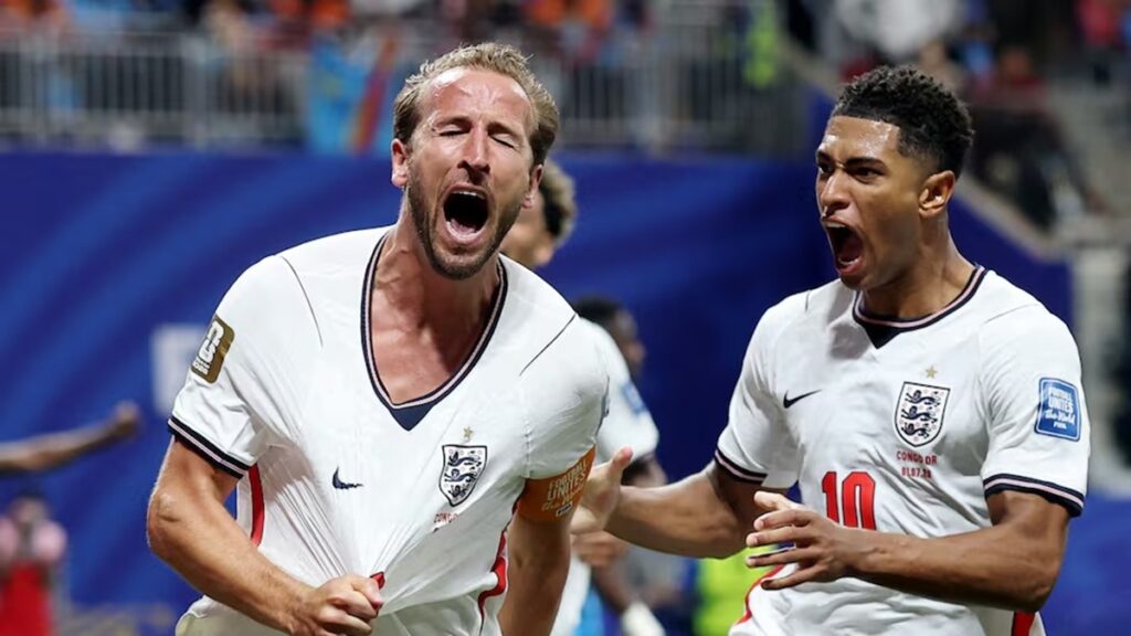 En la foto, Harry Kane y Jude Bellingham