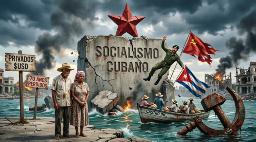 En la foto, una imagen de IA sobre el legado del socialismo