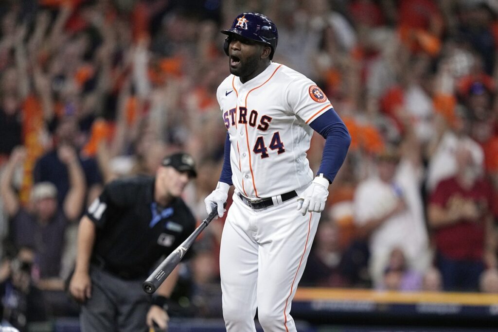 En la foto, Yordan Álvarez