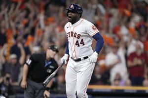 En la foto, Yordan Álvarez