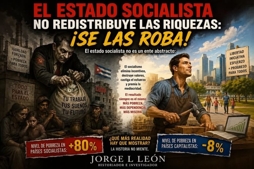 El Estado Socialista no redistribuye las riquezas: ¡Se las apropia!