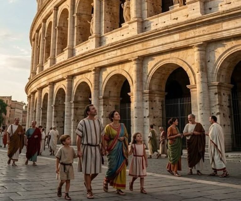 En la foto, una imagen de IA del Coliseo romano