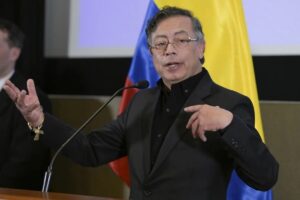 En la foto, el presidente colombiano Gustavo Petro