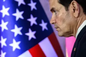 En la foto, el secretario de Estado de EE.UU.,Marco Rubio, este jueves en Manila