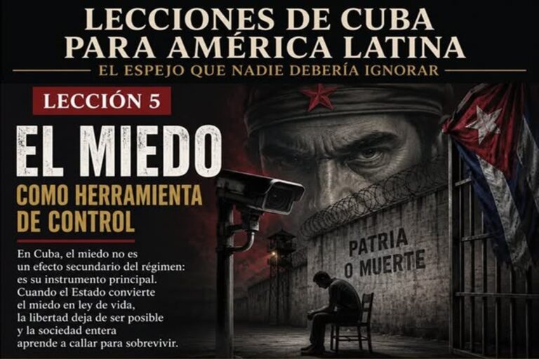 Lecciones de Cuba para América Latina: el miedo como herramienta de control 2 Lecciones de Cuba para América Latina: el miedo como herramienta de control