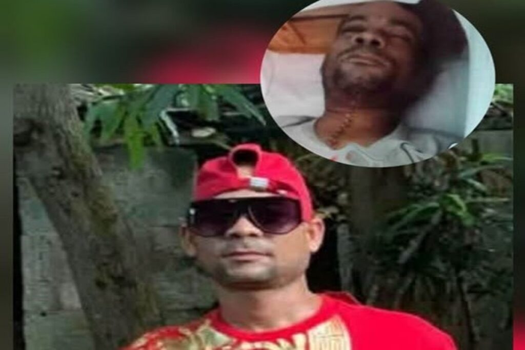 En la foto, Luis Guillermo vivo y muerto