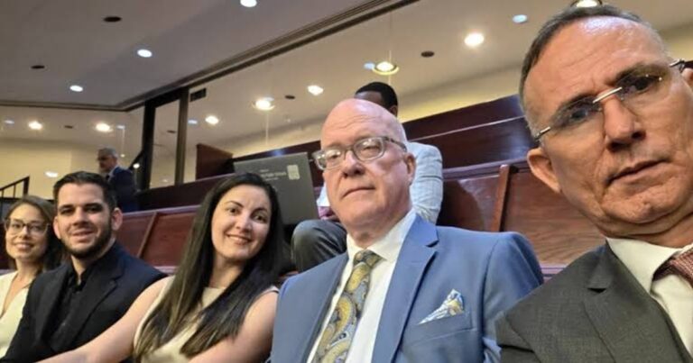 En la foto, opositores cubanos