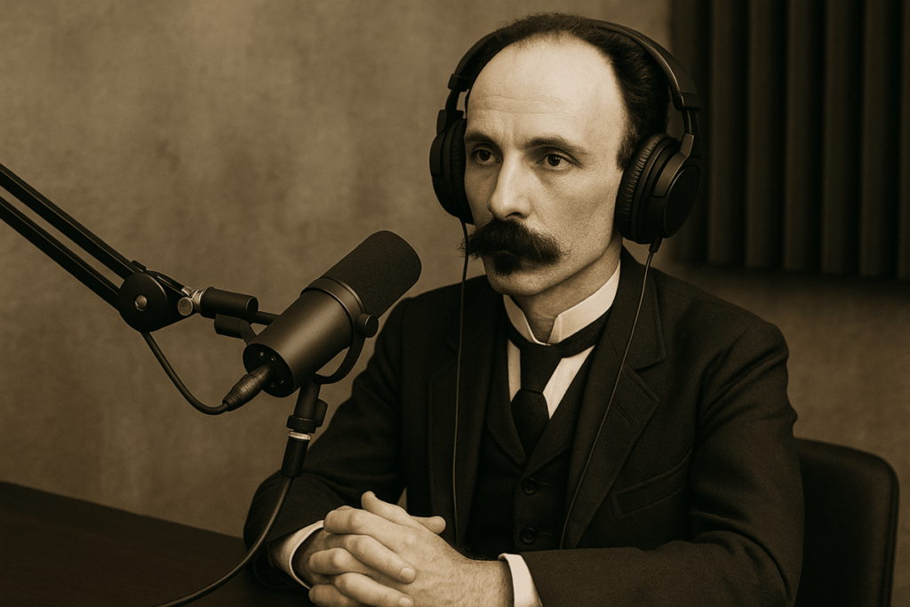En la foto, José Martí como youtuber