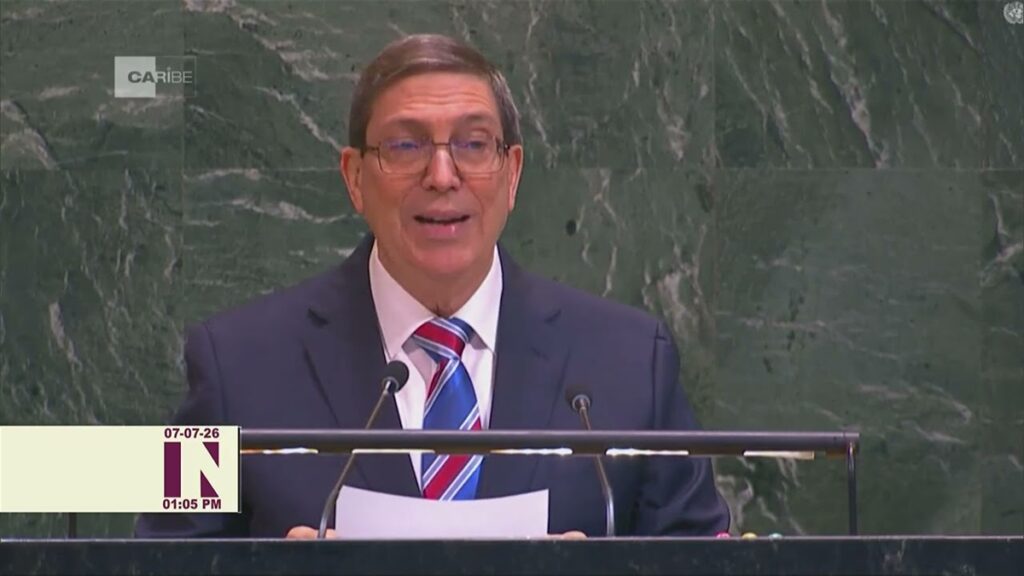 La votación en la ONU y la realidad detrás del discurso 2 En la foto, el canciller cubano Bruno Rodríguez