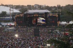 En la foto, Los Rollings Stones en La Habana