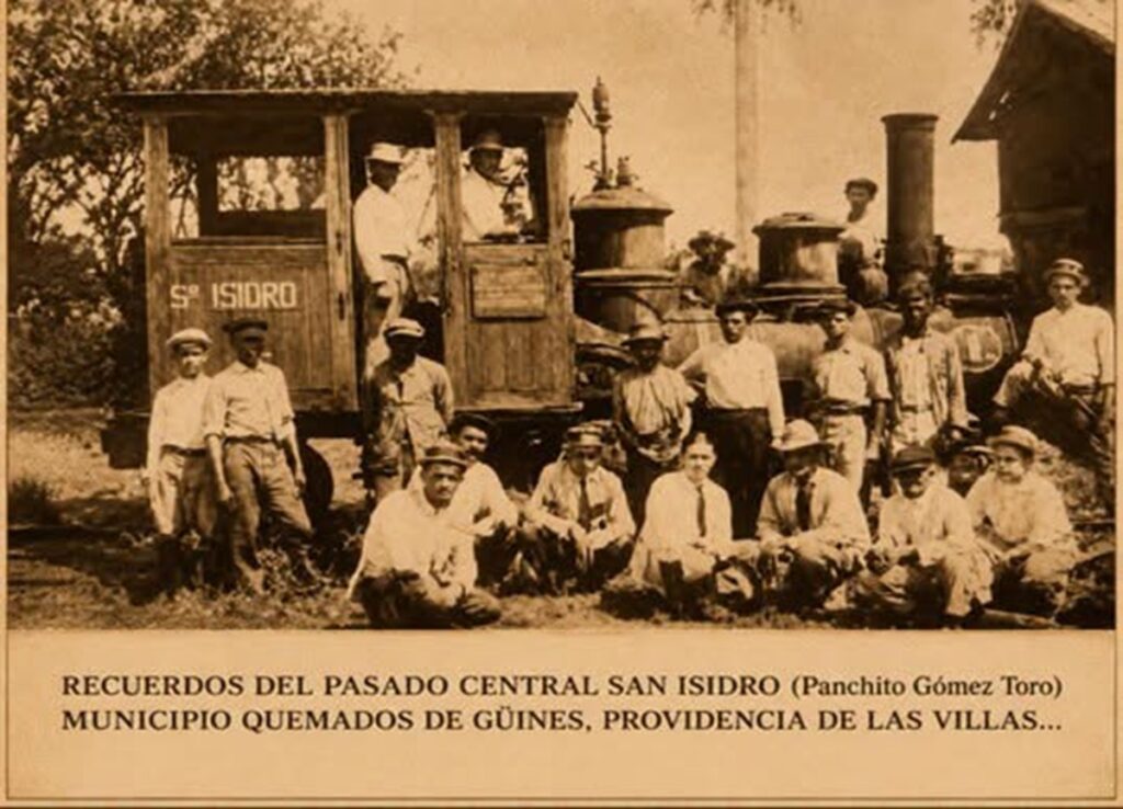 Cuando el campo cantaba alrededor de Quemado de Güines 2 En la foto, trabajadores del antiguo ingenio San Isidro, después Panchito Gómez Toro