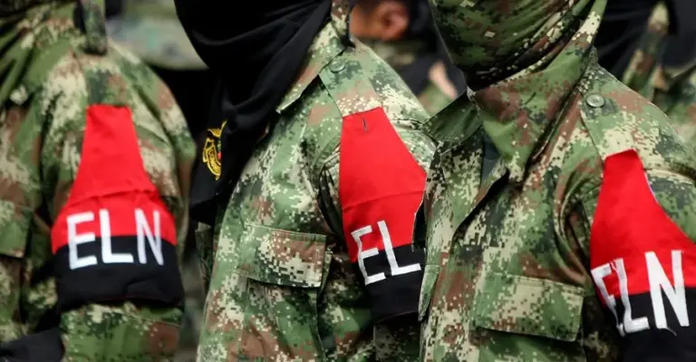 En la foto, miembros de la guerrilla del Ejército de Liberación Nacional (ELN) en Colombia
