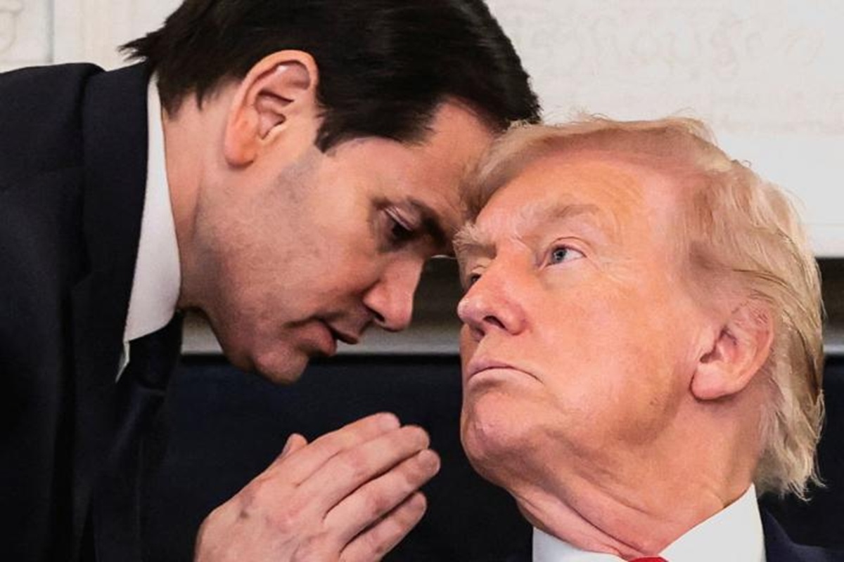 El silencio antes del trueno 1 En la foto, Marco Rubio y Trump