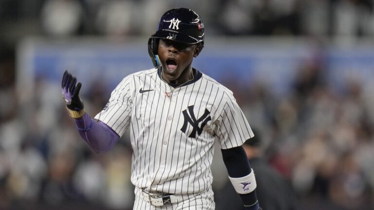 Jazz Chisholm Jr. pega jonrón de desempate en la 8va y Yankees vencen a Dodgers 2 En la foto, Jazz Chisholm Jr.