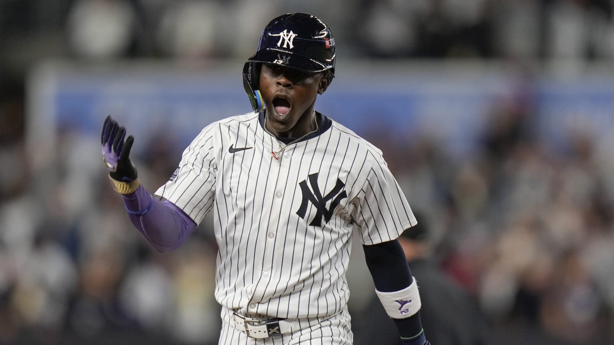 Jazz Chisholm Jr. pega jonrón de desempate en la 8va y Yankees vencen a Dodgers 1 En la foto, Jazz Chisholm Jr.