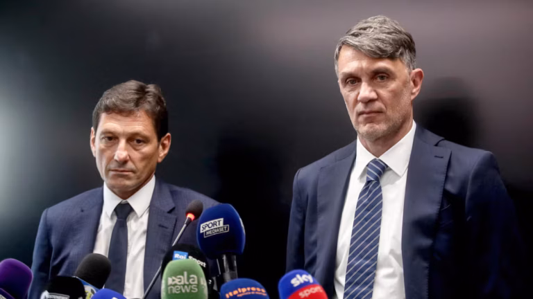 En la foto, Maldini y Leonardo