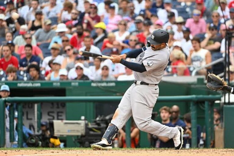 Trent Grisham conecta uno de 3 jonrones de Yankees en 8va entrada, para robar triunfo a Nationals 1 En la foto, Trent Grisham