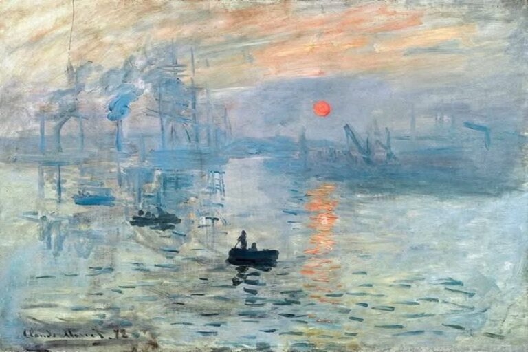 La osadía de ser real 1 En la foto, Impresión, sol naciente, de Claude Monet