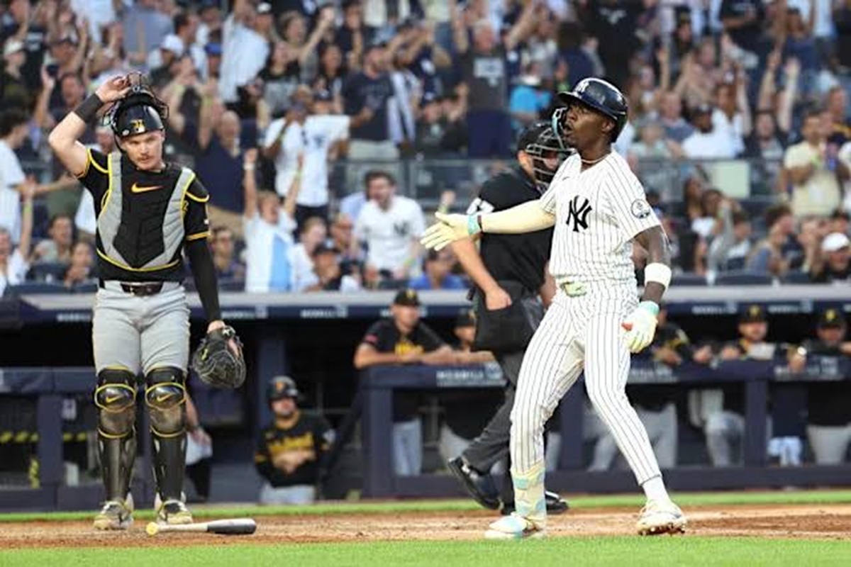 Jazz Chisholm Jr. pega 2 jonrones y remolca 5 en victoria de los Yankees sobre Pirates 1 En la foto, Jazz Chisholm Jr.