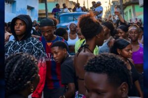En la foto, participantes en una conga en Cuba