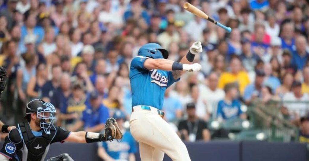 Sencillo decisivo de Mitchell en la 10ma da a Brewers triunfo sobre Marlins 3 En la foto, Garrett Mitchell