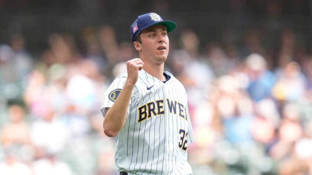 Misiorowski logra hitos y los Brewers desatan su bateo en paliza ante Rockies 2 En la foto, Jacob Misiorowski
