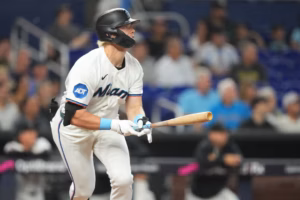 En la foto, Kyle Stowers